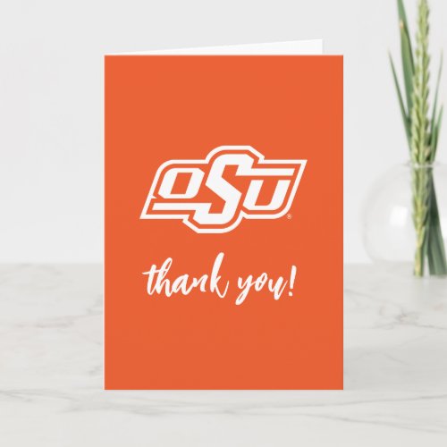 Oklahoma State University  OSU Logo Thank You Card