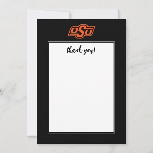 Oklahoma State University  OSU Logo Thank You Card