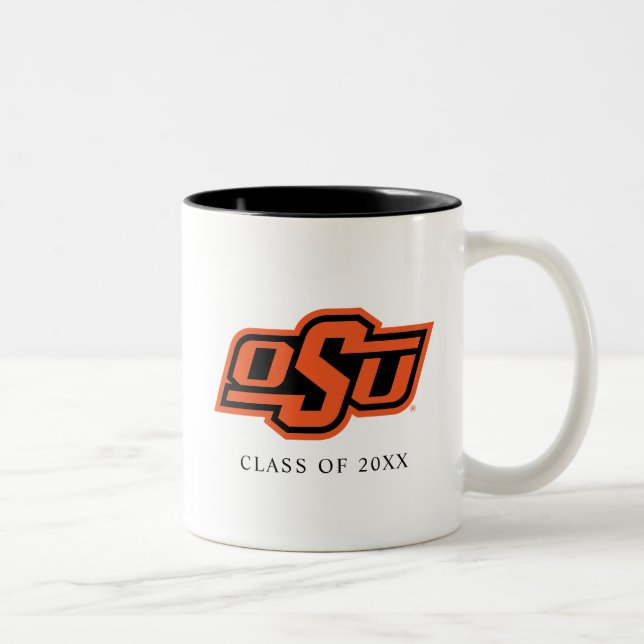 Oklahoma State University | OSU Logo Two-Tone Coffee Mug (Right)