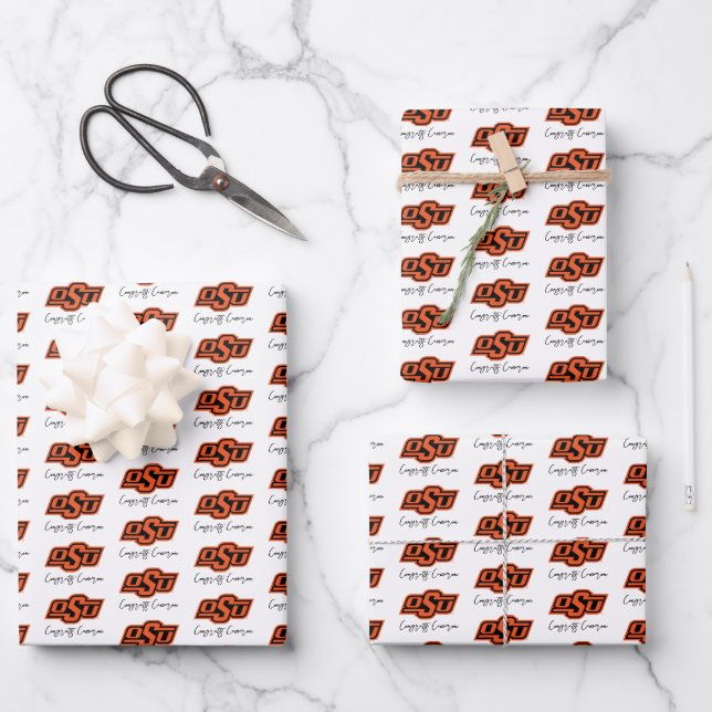 Oklahoma State University | OSU Logo Wrapping Paper Sheets (Front)