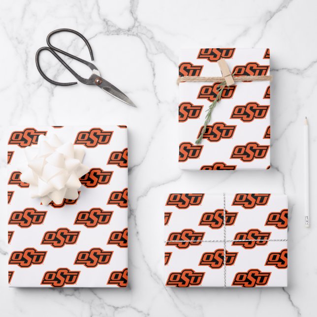 Oklahoma State University | OSU Logo Wrapping Paper Sheets (Front)