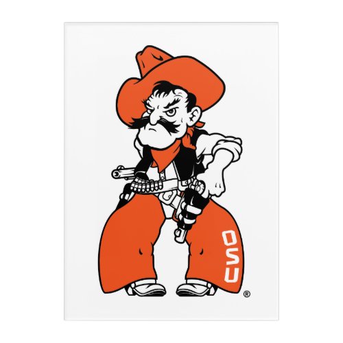 Oklahoma State University  Pistol Pete Acrylic Print