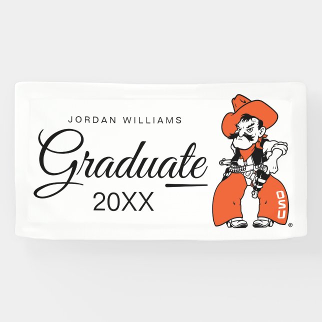 Oklahoma State University | Pistol Pete Banner (Horizontal)