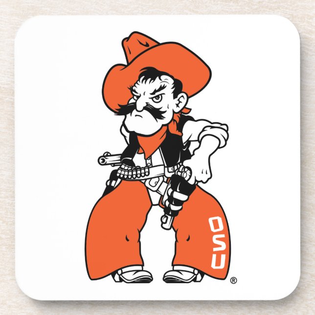 Oklahoma State University | Pistol Pete Beverage Coaster (Front)