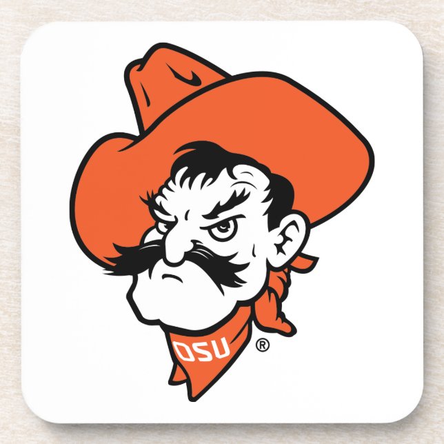Oklahoma State University | Pistol Pete Face Beverage Coaster (Front)