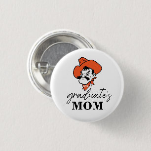Oklahoma State University   Pistol Pete Face Button