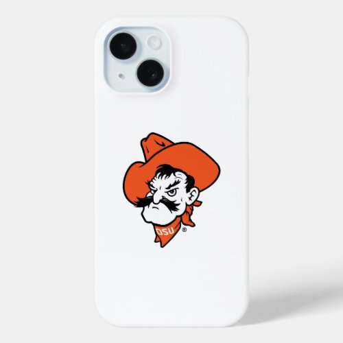 Oklahoma State University  Pistol Pete Face iPhone 15 Case