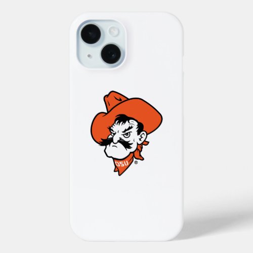 Oklahoma State University  Pistol Pete Face iPhone 15 Case