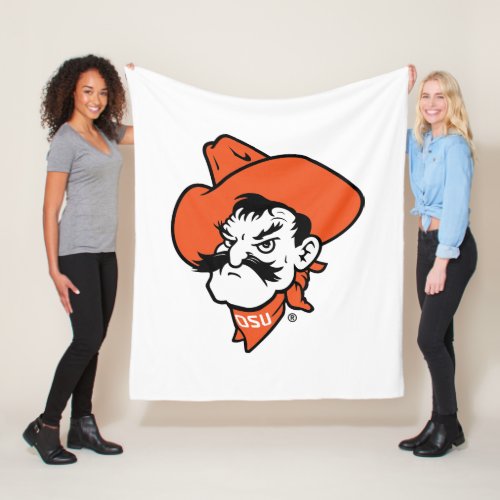 Oklahoma State University  Pistol Pete Face Fleece Blanket