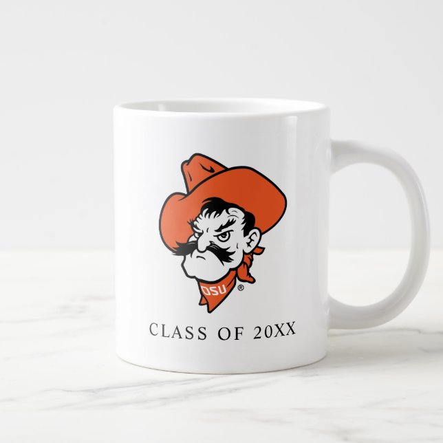 Oklahoma State University | Pistol Pete Face Giant Coffee Mug (Right)