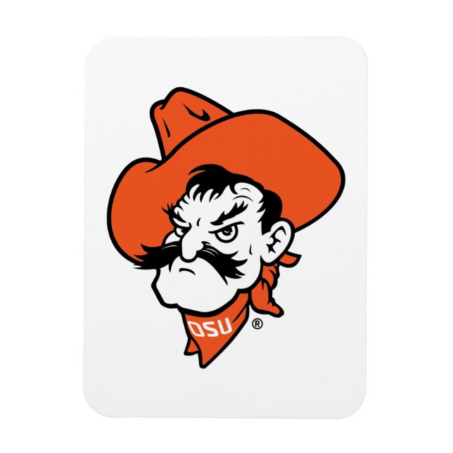 Oklahoma State University | Pistol Pete Face Magnet (Vertical)
