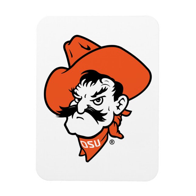 Oklahoma State University | Pistol Pete Face Magnet (Vertical)