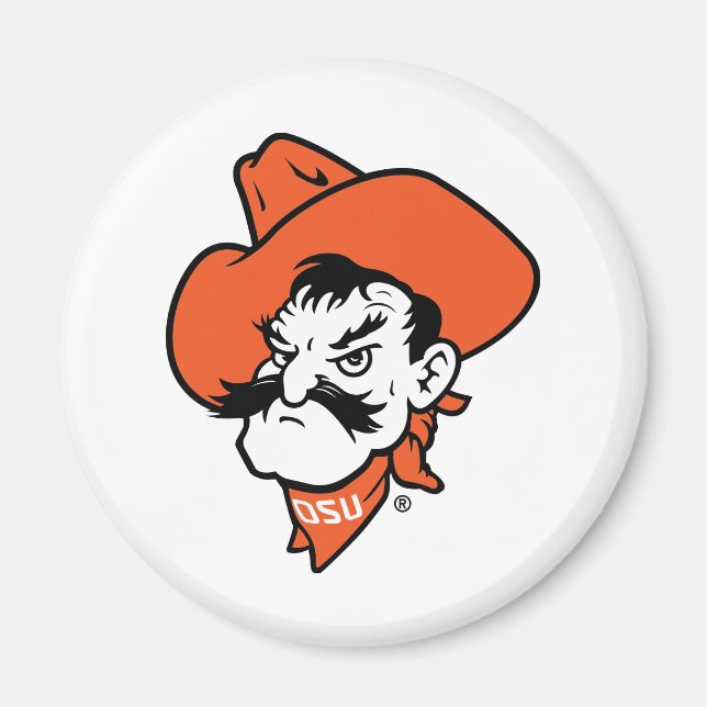 Oklahoma State University | Pistol Pete Face Magnet (Front)