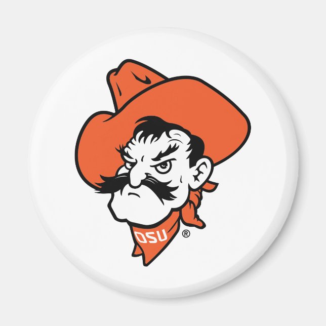 Oklahoma State University | Pistol Pete Face Magnet (Front)