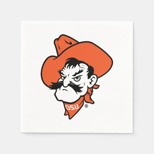 Oklahoma State University | Pistol Pete Face Napkins (Front)