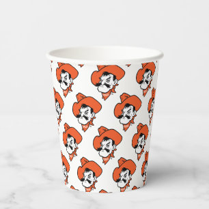 Oklahoma State University   Pistol Pete Face Paper Cups