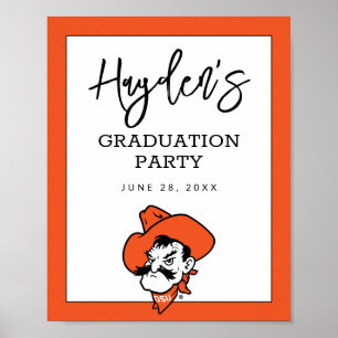 Oklahoma State University Pistol Pete Face Poster