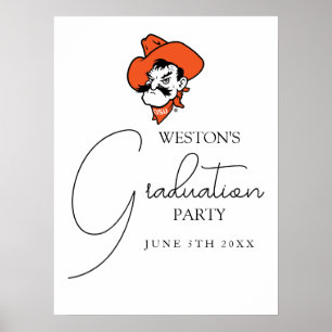 Oklahoma State University Pistol Pete Face Poster