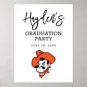 Oklahoma State University Pistol Pete Face Poster