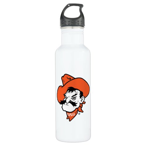 Oklahoma State University  Pistol Pete Face Stainless Steel Water Bottle