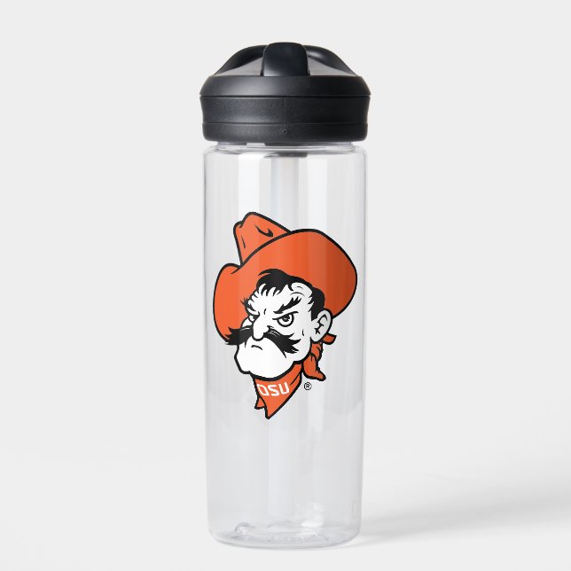 Oklahoma State University | Pistol Pete Face Water Bottle (Front)