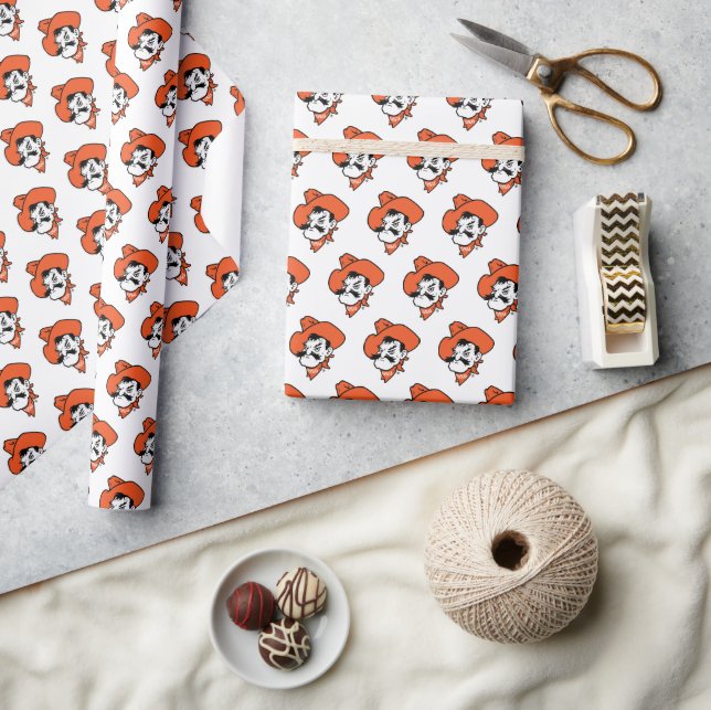 Oklahoma State University | Pistol Pete Face Wrapping Paper (Crafts)