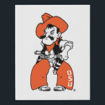 Oklahoma State University | Pistol Pete Faux Canvas Print<br><div class="desc">Check out these officially licensed Oklahoma State University products! Show your OSU pride by getting your Wildcats gear here. These products will allow you to take your Oklahoma State University spirit with you wherever you go!</div>