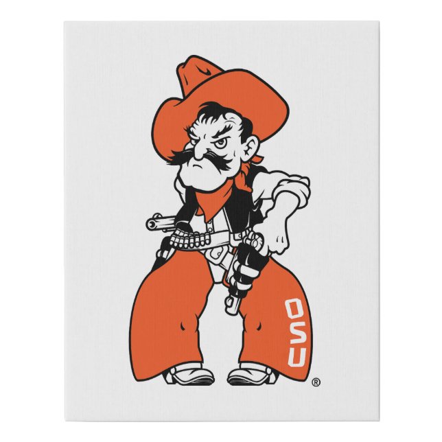 Oklahoma State University | Pistol Pete Faux Canvas Print (Front)