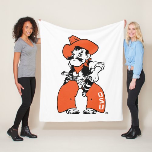 Oklahoma State University  Pistol Pete Fleece Blanket