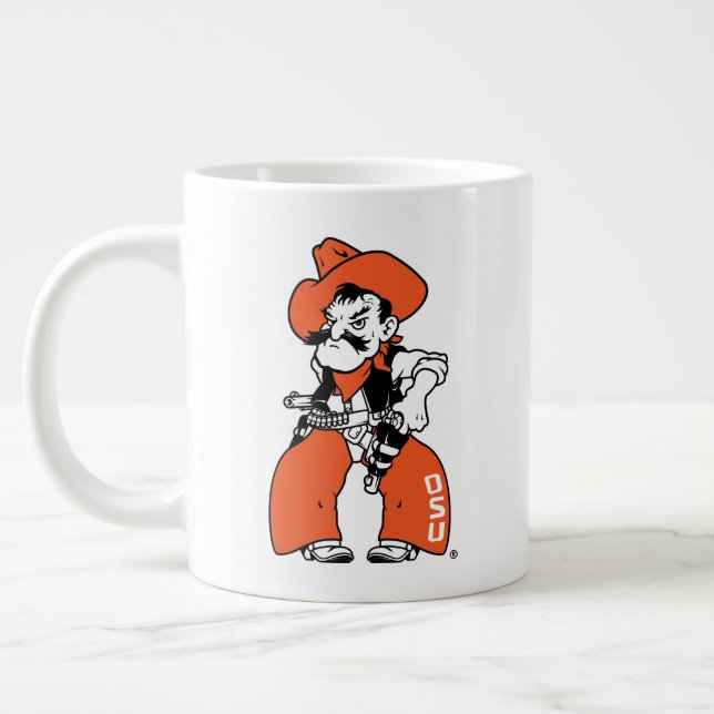 Oklahoma State University | Pistol Pete Giant Coffee Mug (Left)