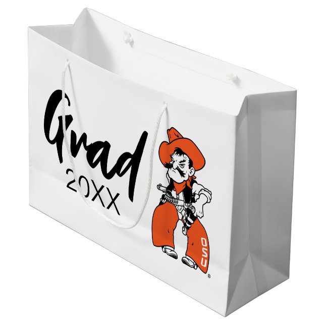 Oklahoma State University | Pistol Pete Large Gift Bag (Front Angled)