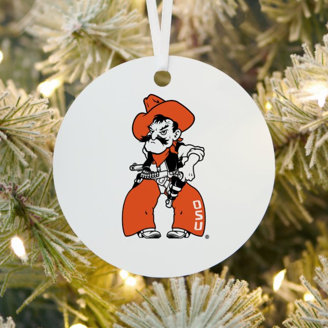 Oklahoma State University | Pistol Pete Metal Ornament (Insitu)