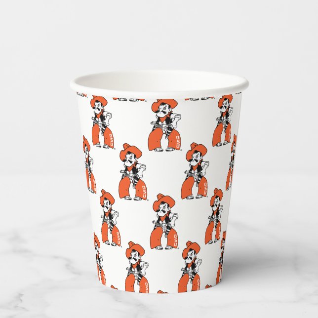 Oklahoma State University | Pistol Pete Paper Cups (Back)