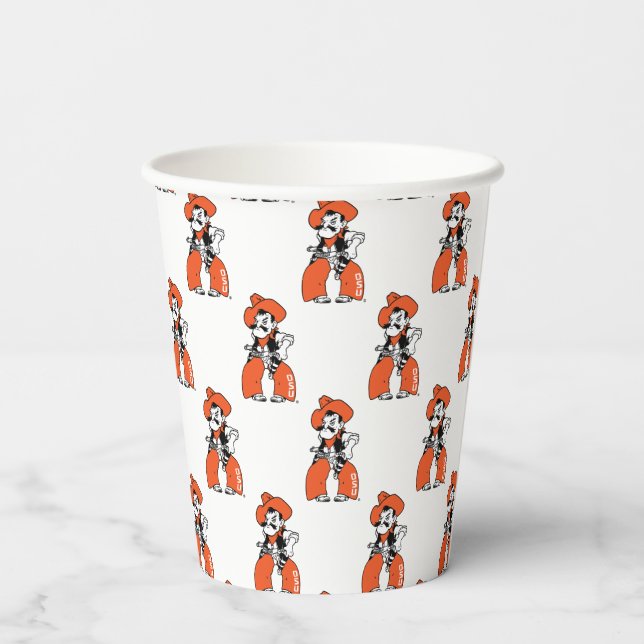 Oklahoma State University | Pistol Pete Paper Cups (Back)