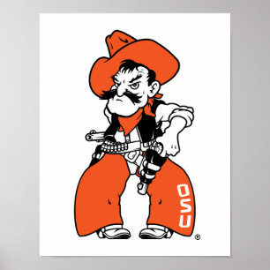 Oklahoma State University   Pistol Pete Poster
