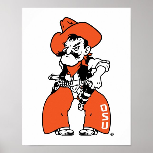 Oklahoma State University | Pistol Pete Poster (Front)
