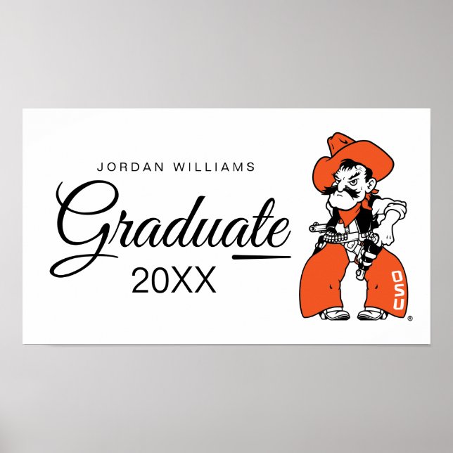 Oklahoma State University | Pistol Pete Poster (Front)