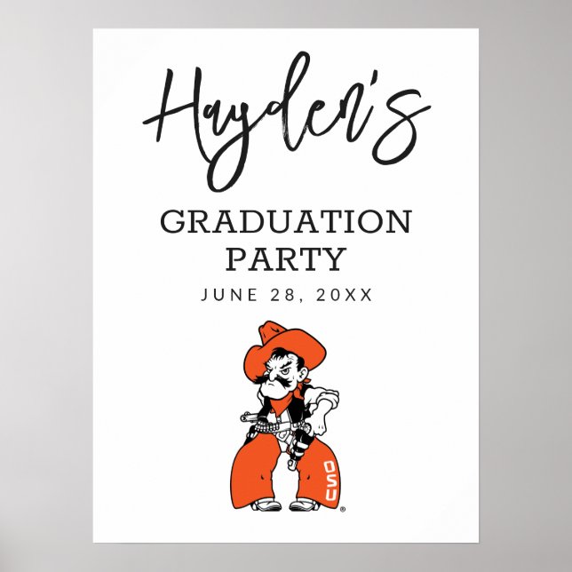 Oklahoma State University | Pistol Pete Poster (Front)