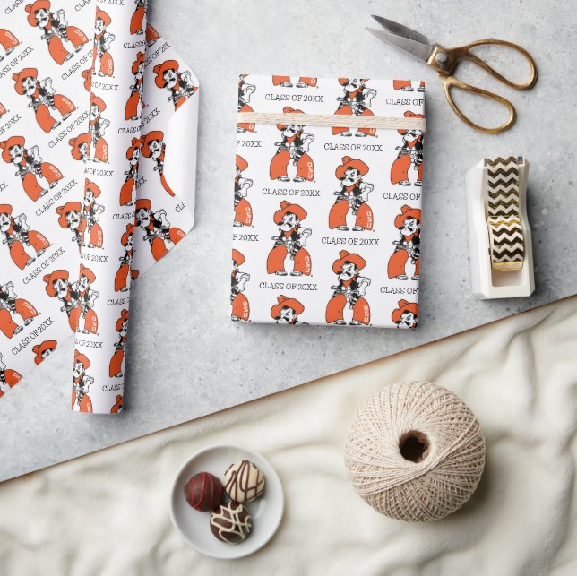 Oklahoma State University | Pistol Pete Wrapping Paper (Crafts)