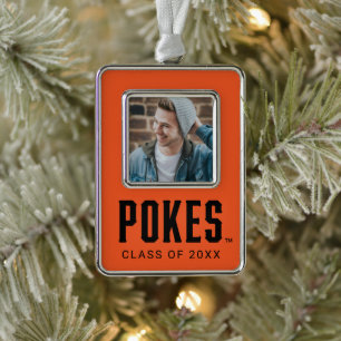 Oklahoma State University Pokes Christmas Ornament