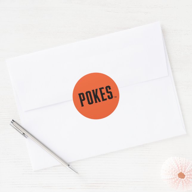Oklahoma State University | Pokes Classic Round Sticker (Envelope)