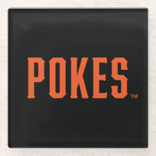 Oklahoma State University   Pokes Glass Coaster