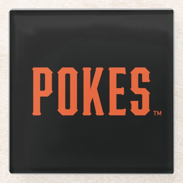 Oklahoma State University | Pokes Glass Coaster (Front)