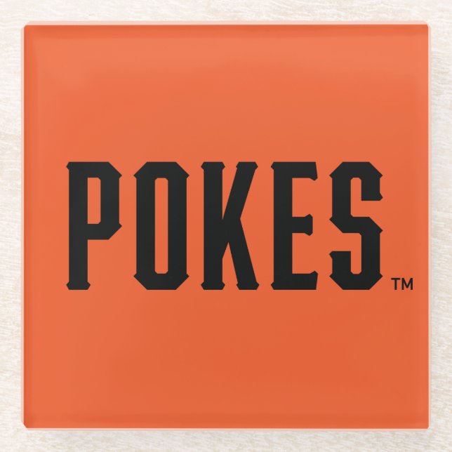 Oklahoma State University | Pokes Glass Coaster (Front)