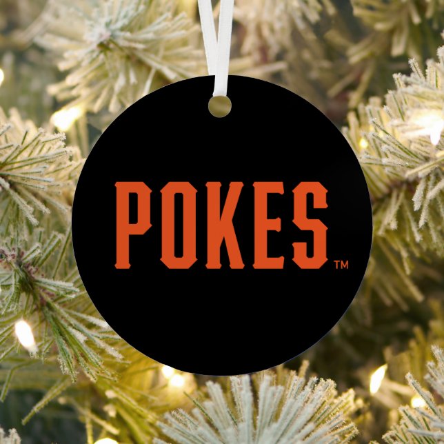 Oklahoma State University | Pokes Metal Ornament (Insitu)