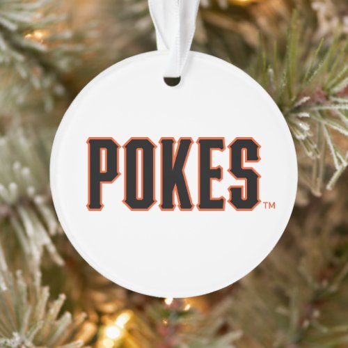 Oklahoma State University  Pokes Ornament