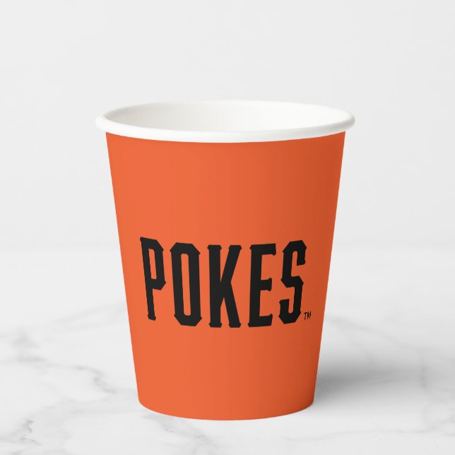 Oklahoma State University | Pokes Paper Cups (Front)
