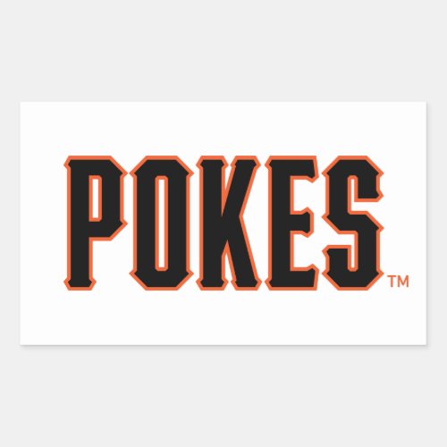 Oklahoma State University  Pokes Rectangular Sticker