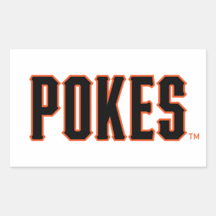 Oklahoma State University Pokes Rectangular Sticker