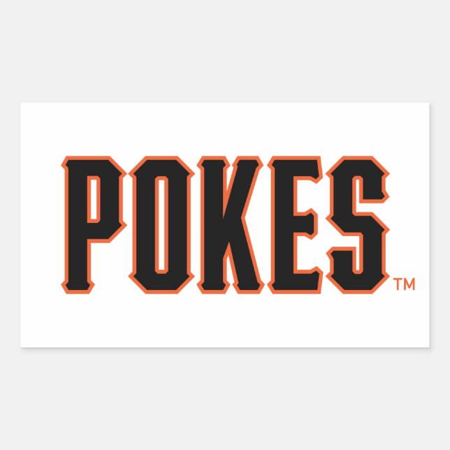 Oklahoma State University | Pokes Rectangular Sticker (Front)